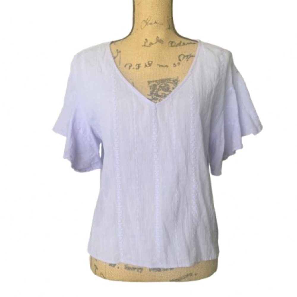 💛 Universal Thread Flutter Sleeve Top - Picture 9 of 9
